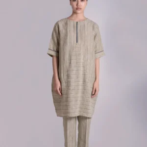 Half sleeve kurta pyjama set